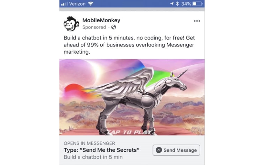 Mẫu quảng cáo Click to Messenger Ad
