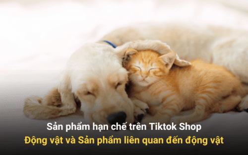 Sản phẩm hạn chế trên Tiktok Shop Động vật và Sản phẩm liên quan đến động vật