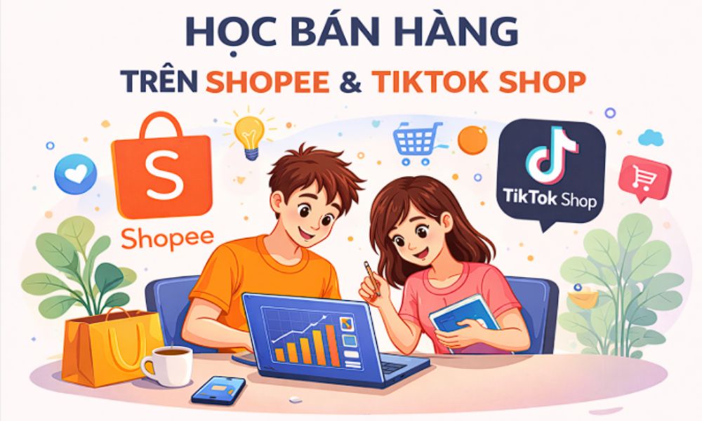 Khóa học Shopee và Tiktok Shop