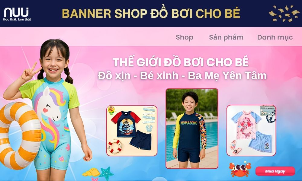 Học và làm banner trang trí cho sản phẩm của shop
