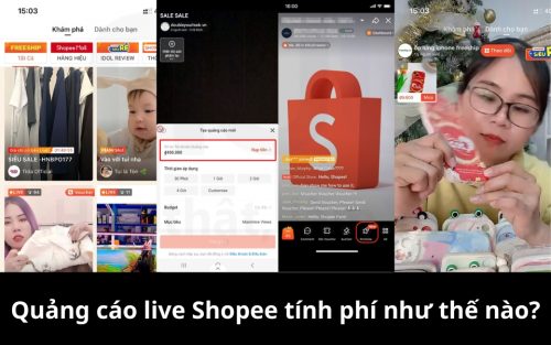 Quảng cáo live Shopee tính phí như thế nào