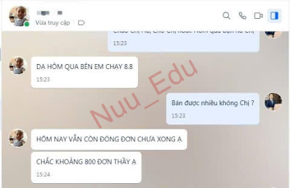 Kết quả khóa học Livestream tại Nuu Edu 02
