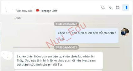 Kết quả khóa học Livestream tại Nuu Edu 01