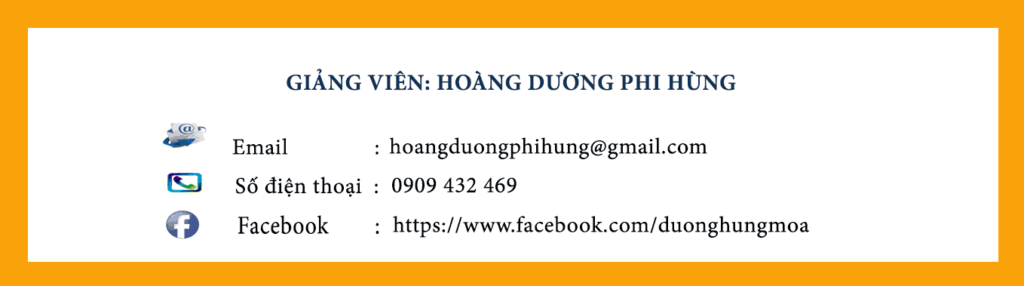 Thông tin liên hệ Thầy Dương Hùng