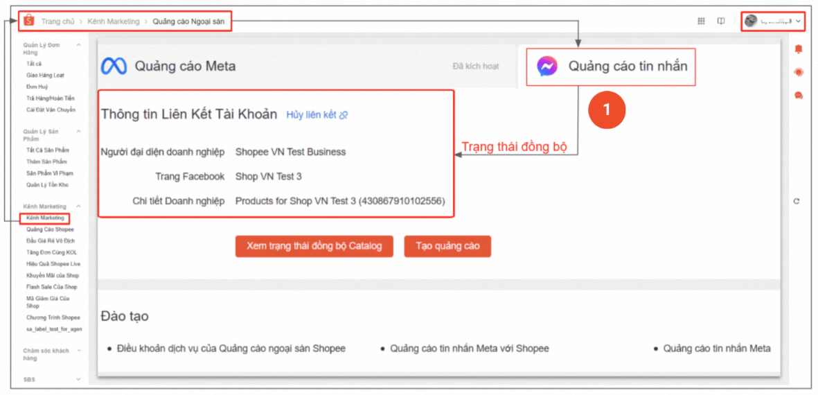 Kết nối Shopee với Facebook Kết nối Shopee với Facebook