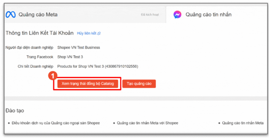 Kiểm tra trạng thái đồng bộ giỏ hàng Shopee qua Facebook Kiểm tra trạng thái đồng bộ giỏ hàng Shopee qua Facebook