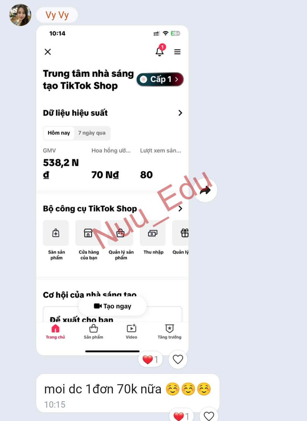 kết quả học viên làm tiếp thị liên kết 2 