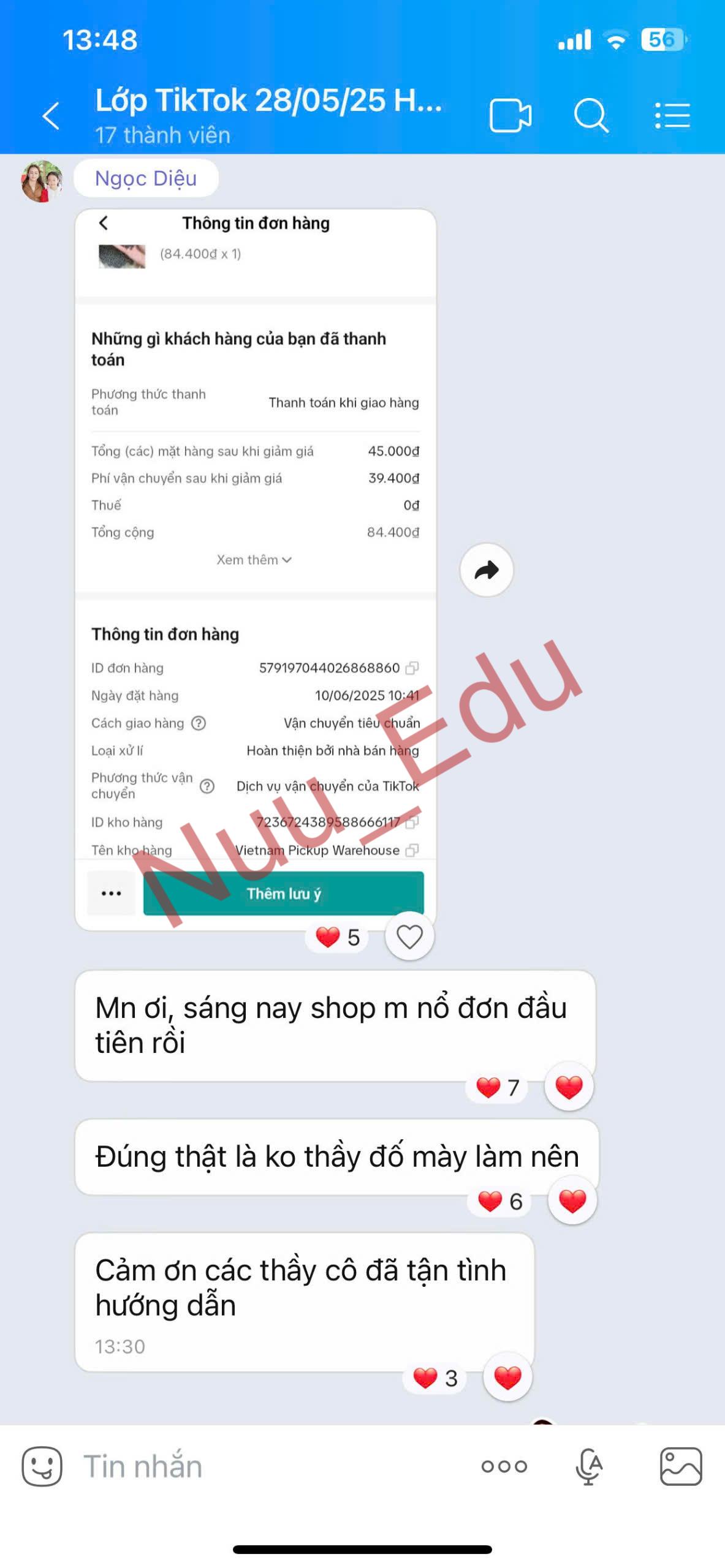 học viên đạt được kết quả từ làm tiếp thị liên kết